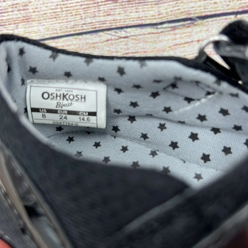 OshKosh Black Maryjanes Sz 8